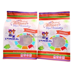 Flat Bottom Food Packaging Pouch with Clear Window