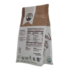 Flat Bottom Rice packaging pouch bag with zipper