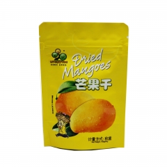 Gravure printing dried fruit packaging stand up pouch with zipper