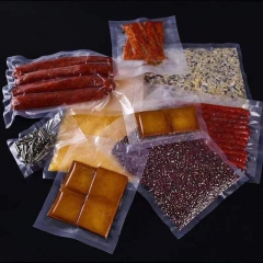 Embossing frozen vacuum meat packaging roll bag
