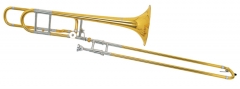 Bb/F Tenor Trombone Brass Body Lacquer with Foambo...