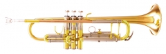 Hi-grade Bb trumpet Gold brass with case and Mouth...