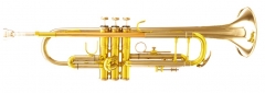 Bb Trumpet Lacquer Brass Body with ABS case music ...