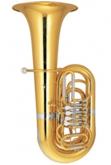 4/4 Tuba Bb Tone Yellow brass Instruments Height 1100mm Bell Size 425mm with ABS case
