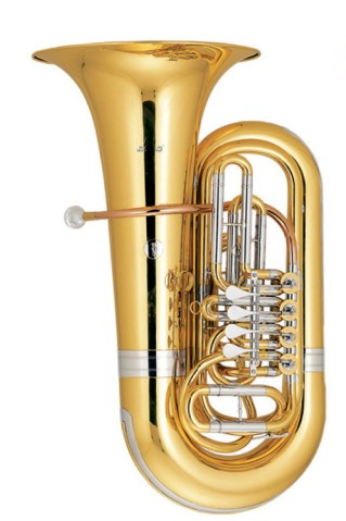 3/4 Bb Tuba Copper Body 903.5mm Height 450mm Bell Size Orchestra Instruments with Foambody Case