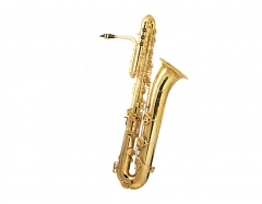 Bb Bass Saxophone Brass Body with wood Case Musica...