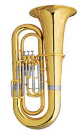 4/4 Tuba Three Piston Valves Bb Flat 1020mm Height Brass Body Musical instruments Online Sale