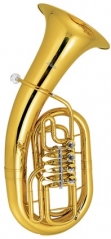 Bb Euphonium 4 Rotary Valves Yellow brass Body Mus...