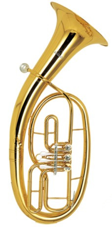 Bb Baritone Horn with case and mouthpiece China Musical instruments store OEM Wholesale
