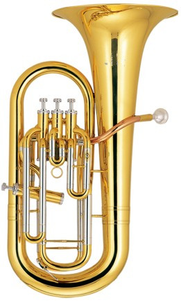 Hi-Grade Bb Euphonium 3+1 Pistons Lacquer Finish with Mouthpiece and case Brass Instruments Online Sale