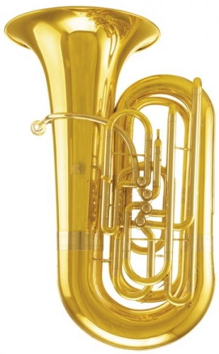 4/4 Tuba Four Frontal Bb Flat 903.5mm Height Brass Body Musical instruments Online Sale
