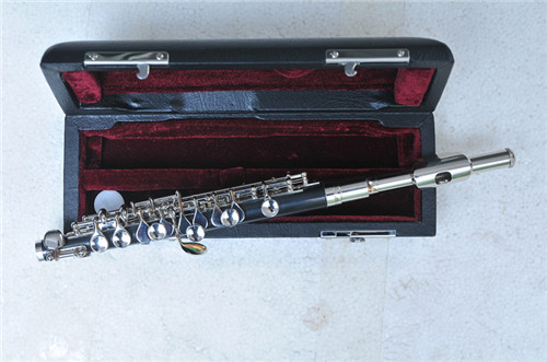 C Piccolos ABS body Silver plated WoodWind Instruments online Store with Wood Case