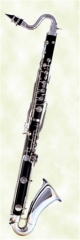 Bass Clarinet Bakelite with Nickel plated Bell W/W...
