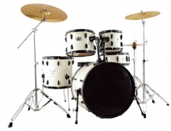 5pieces Drum set White Birch and Basswood Shell Dr...