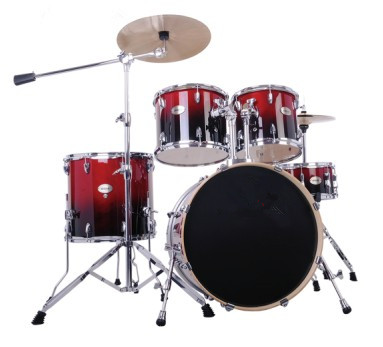 5 Pieces Red Painting Drum sets 6-ply Birch Shell Percussion Instruments for sale