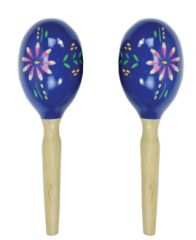 Maracas 29.5*8.5cm Wooden Material Hand Painted Percussion Shaker Online Sale