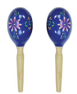 Maracas 29.5*8.5cm Wooden Material Hand Painted Percussion Shaker Online Sale