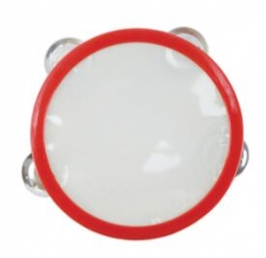 15cm Tambourine Wooden Shell with 4 pairs of Jingl...