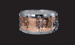 Hammered Copper Steel Snare Drums Solid Chrome Lug...