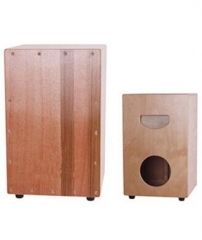 Mahogany & Zebrawood Cajon Percussion Musical Inst...