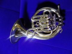 Bb Rotary Post Horn With Bag and Stand Free shippi...