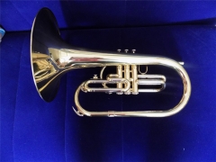 Marching Mellophone F Tone Brass Body with case Fr...