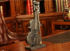 Music Decoration Violin Decoration Resin Material Hand Painting Holiday Gift Interior Decoration