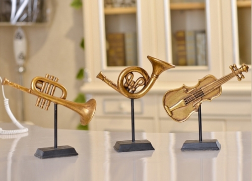 Musical Instruments Decoration Resin Material Holiday Gift Interior Decoration