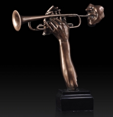 Trumpet Music Decoration Resin Material Holiday Gift Interior Decoration