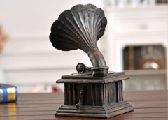 Phonograph Decoration Resin Material Antique Surface Holiday Gift Interior Decoration