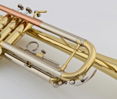 Bb Brass Trumpet Gold brass with Trumpet case Mouthpiece Musical instruments Dropshipping