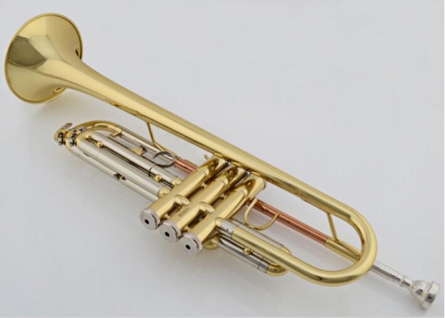 Bb Brass Trumpet Gold brass with Trumpet case Mouthpiece Musical instruments Dropshipping