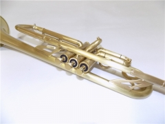 Bb Trumpet Brush Finish Monel Piston China Musical instruments store