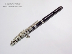 C Key Piccolo Ebony Body Silver plated Keys Musica...