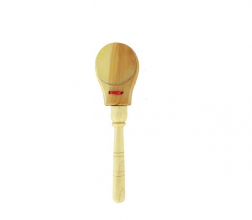 Wooden Castanet On Handle 7