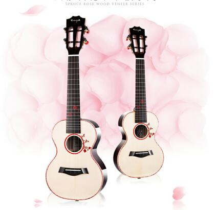 Enya Ukulele S1 Solid Engelman Spruce Top Indonesia Rosewood Back Hawaii Guitar 4 String Musical Instruments