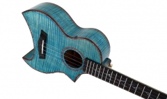 Enya E5 Solid Ukulele Tiger stripes Maple Body 26 Inch Guitar 4 String Musical Instruments professionals