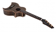 Enya E5 Solid Ukulele Tiger stripes Maple Body 26 Inch Guitar 4 String Musical Instruments professionals