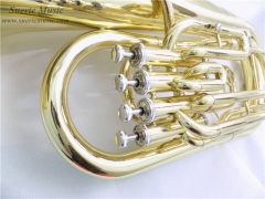 Bb Euphonium Four Piston Valves Lacquer Finish with Mouthpiece and case Brass Instruments Online Sale