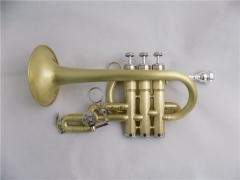 Bb/A Piccolo Trumpet Brush finish Yellow brass trumpets musical instruments
