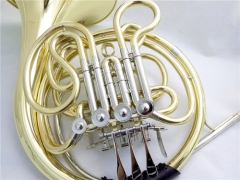 F/Bb Four Flat Double Row French Horn musical instruments factory in China supplier