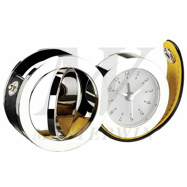 Travel Alarm Clock with Spinning Photo Frame_87560-01