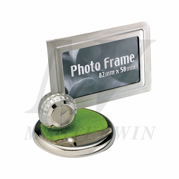 Photo Frame with Desk Clock_B82901