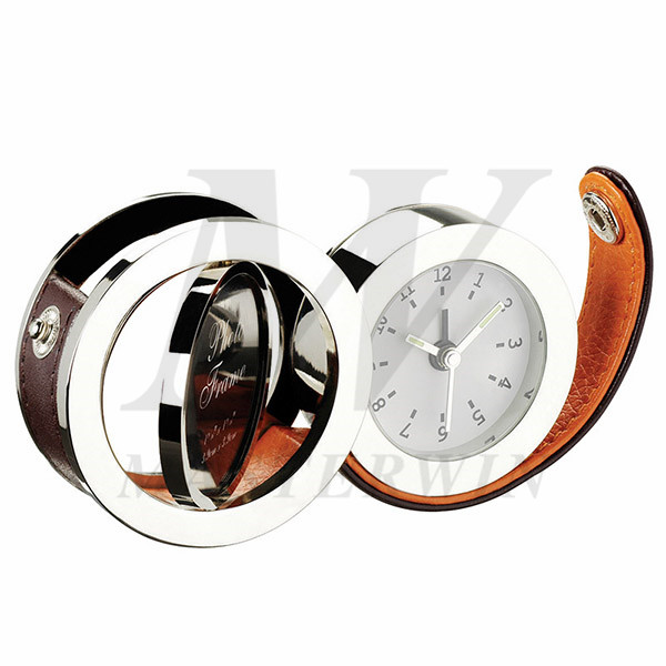 Travel Alarm Clock with Spinning Photo Frame_87560-02