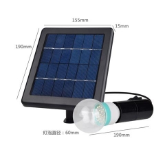 Hooree SL-40A Portable Single Light Bulb Outdoor Portable Hanging Solar Light