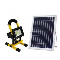 Hooree SL-330B 10V 10W Solarpanel Integrierte LED Tragbare Solar-Flutlicht-Notleuchte für den Außenbereich