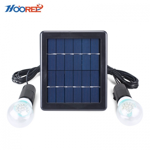 Hooree SL-40B Portable Tow bombillas de luz Solar exterior con función de Control de la luz