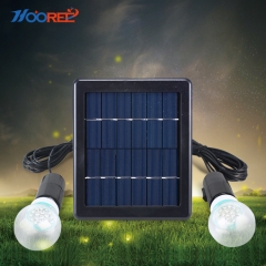 Hooree SL-40B Portable Tow bombillas de luz Solar exterior con función de Control de la luz