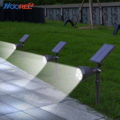 Hooree SL-50B Hot Sale Adjustable Angle 4PCS LED Solar Garden Light Lawn Light Wall Light