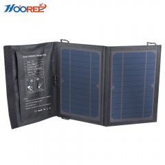 Hooree SL-350 Cargador Solar Plegable de Silicio Monocristalino Impermeable 7W